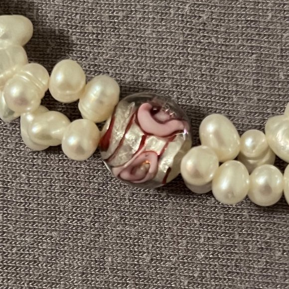 Freshwater Pearl with Glass Beads Bracelet - Picture 5 of 7